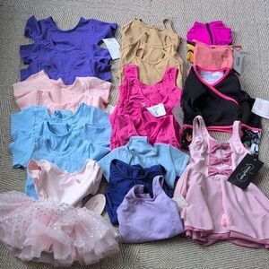 New Ballet Dancewear Leotard Dress 23 Lot XSC Toddler Small Child Balera Natalie